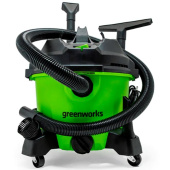 Пылесос строительный GREENWORKS G120WDV для сухой и влажной уборки 