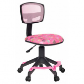 Кресло детское Бюрократ CH-299-F/PK/FLIPFLOP_P спинка сетка розовый сланцы колеса розовый