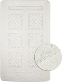 САНАКС 00290 CLASSIC UNI КВАДРАТЫ Коврик в ванную одинарный БЕЖЕВЫЙ 55х90см 100% полиэстер