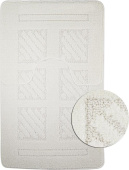 САНАКС 00281 CLASSIC UNI КВАДРАТЫ Коврик в ванную двойной БЕЖЕВЫЙ (55х90+ 45х55)см 100% полиэстер