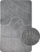 САНАКС 00312 Коврик в ванную CLASSIC UNI 201825 двойной СЕРЫЙ 55х90 + 45х55 см 100% полиэстер , ворс 11 мм