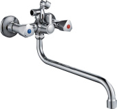 GOTA ROCIO G096710-GOTA Ronda смеситель д/ванны с 2-мя рукоятками с изливом S-30см. перекл.душа