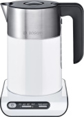 Чайник электрический Bosch TWK8611P белый/серебристый