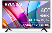 Телевизор 40" Hyundai H-LED40BS5002 черный 1920x1080, Full HD, 60 Гц, Wi-Fi, Smart TV, Android TV