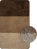 САНАКС 00214 SILVER Коврик в ванную одинарный КОРИЧНЕВЫЙ 60х100см 100% полиэстер