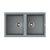 Кухонная мойка Omoikiri Tedori 86-2-GR Tetogranit/leningrad grey