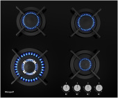 Газовая варочная поверхность WEISSGAUFF HGG 640 BGV
