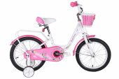 Велосипед TechTeam Firebird 18" бело-розовый (сталь) 2023