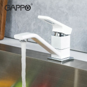 Смеситель для кухни Gappo G4517-8 белый