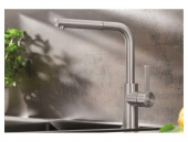 Смеситель Blanco LANORA-S нержавеющая сталь