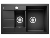 Кухонная мойка Blanco METRA 6 S Compact черный с клапаном-автоматом