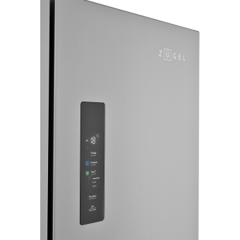Холодильник ZUGEL ZRCD430X нержавеющая сталь