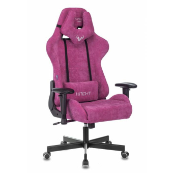 Кресло игровое Бюрократ VIKING KNIGHT LT15 FABRIC малиновый крестовина металл/пластик