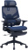 Кресло Cactus CS-CHR-MC01-BL синий сет./эко.кожа с подголов. крестов. пластик подст.для ног