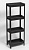 VIOLET Этажерка VIKEA широкая 4-х ярусная (черный) 781407