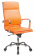 Кресло руководителя Бюрократ CH-993/orange оранжевый искусственная кожа крестовина хромированная