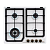 Варочная панель газовая DeLonghi BF 46 Pro Rus