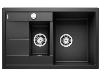 Кухонная мойка Blanco METRA 6 S Compact черный с клапаном-автоматом