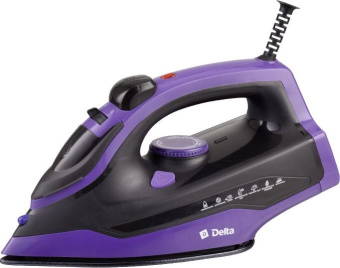 Утюг DELTA DL-353 черный с фиолетовым