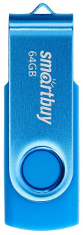SMARTBUY (SB064GB2TWB) UFD 2.0 064GB Twist Blue синий