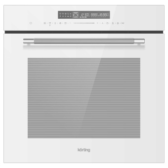 Электрический духовой шкаф KORTING OKB 1360 CSGW MW с функцией СВЧ