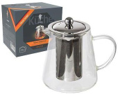 LEONORD Чайник заварочный AROMA, объем:750 мл (боросиликатное стекло, нерж.сталь)