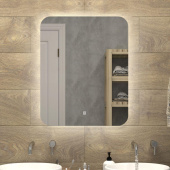 САНАКС 45261 Зеркало 500 х 600 мм, сенсорное, с внутренней LED подсветкой, ореольное свечение. Drift Light