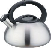 WEBBER BE-0587 Чайник нерж со свистком 3л, сатин
