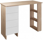 МЕБЕЛЬ-КОМПЛЕКС ЛАЙТ Стол письменный 4Я Дуб сонома/Белый