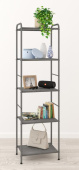 ЗМИ Стеллаж Валенсия 15 W (VALENCIA 15 W Shelf rack) графит СТВ15Д Гр