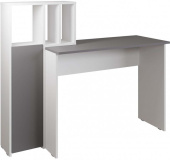 МЕБЕЛЬ-КОМПЛЕКС ЛАЙТ Стол рабочий комбинированный Белый/Серый шифер
