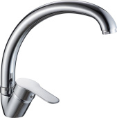 GOTA ROCIO G052410-GOTA Leone Смеситель д/кухни шар. с высоким изливом, креп.гайка d35