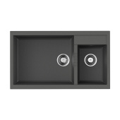 Кухонная мойка Omoikiri Tedori 86-2-LB-PL Tetogranit/платина