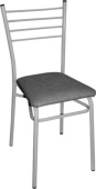 VIOLET Стул с мягким сиденьем (серый) 900103