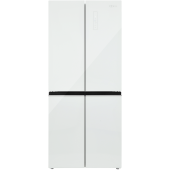 Холодильник ZUGEL ZRCD430W белое стекло