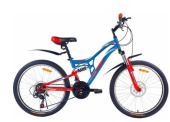 Велосипед PIONEER FORSAGE 24"/14" blue-red-white