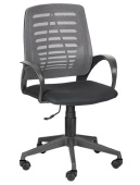 OLSS кресло ИРИС ткань TW-серый/TW-черный