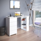 МЕБЕЛЬ-КОМПЛЕКС ЛАЙТ Стол письменный 4Я Белый