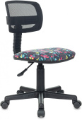 Кресло детское Бюрократ CH-299 черный TW-01 сиденье мультиколор геометрия сетка/ткань крестов. пластик