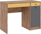 МЕБЕЛЬ-КОМПЛЕКС JAM Стол письменный исп.2 Дуб крафт табачный/Серый шифер/Сэнд