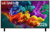 Телевизор 55" LG 55QNED85B6C.ARUG черный QNED 3840x2160, 4K Ultra HD, 120 Гц, Wi-Fi, Smart TV, WebOS