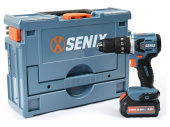 Дрель ударная аккумуляторная SENIX PDHX2-M2-EU KIT 2акб, зу, кейс,