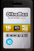 OLTRAMAX MicroSDHC 16GB Class10 [OM0016GCSDHC10-W/A-AD]