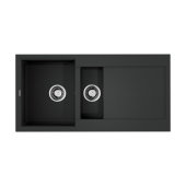 Кухонная мойка Omoikiri Sakaime 100-2-BL Tetogranit/черный
