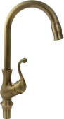 BRIMIX 171 Смеситель для кухни, под состаренную БРОНЗУ, высокий излив, шаровый