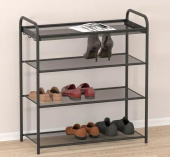 ЗМИ Подставка для обуви "Верона 24" (VERONA 24 shoe rack) черный ПДОВ24 Ч