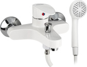 BRIMIX 5571 Смеситель в ванную, короткий излив, шаровый, из высокопрочного пластика АБС, БЕЛЫЙ