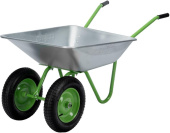 СИБРТЕХ Тачка садовая, 2-х колесная, грузоподъемность 120 кг, объем 65 л 689135