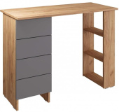 МЕБЕЛЬ-КОМПЛЕКС ЛАЙТ Стол письменный 4Я Дуб золотой крафт/Серый шифер