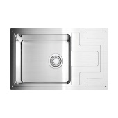 Кухонная мойка Omoikiri Mizu 78-LB-IN нержавеющая сталь/нержавеющая сталь